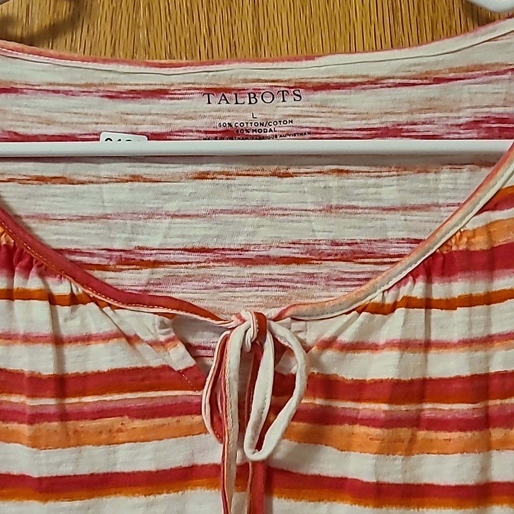 Talbots Striped Top - Picture 2 of 3